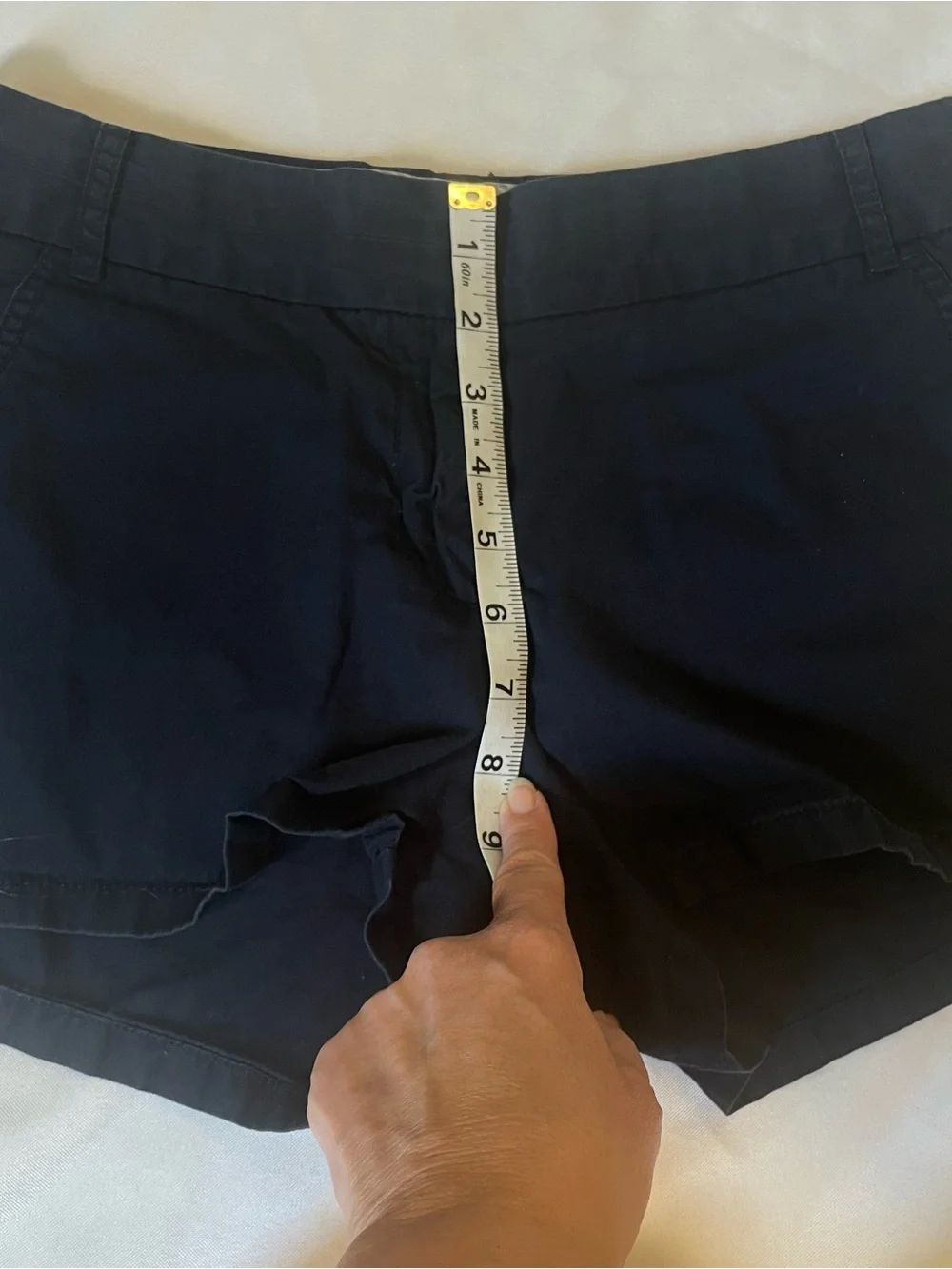 J. Crew Women's‎ Navy Tailored Chino “Broken-In” 100% Cotton Shorts, Size 4